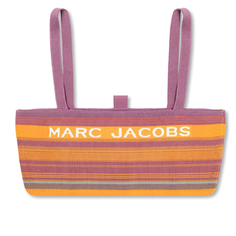Marc Jacobs Purple and Orange Striped Top medium